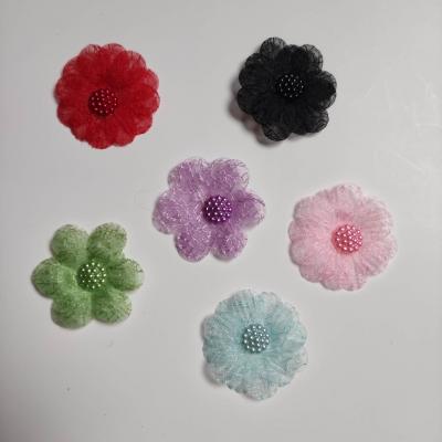 double fleur  voile 45mm diverses couleurs