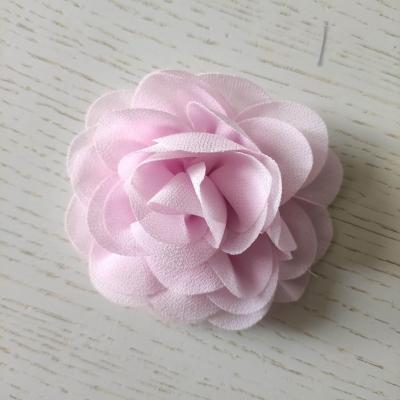 fleur de pavot en mousseline 80mm rose