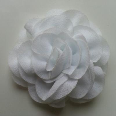 fleur en mousseline blanc 70mm