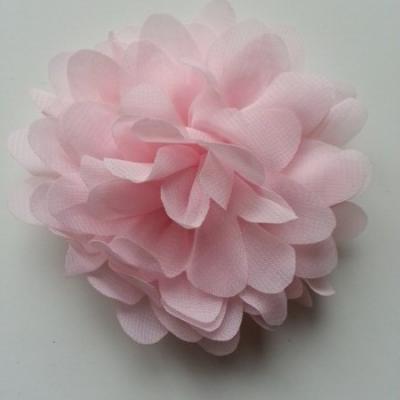 fleur mousseline rose  pâle 10cm