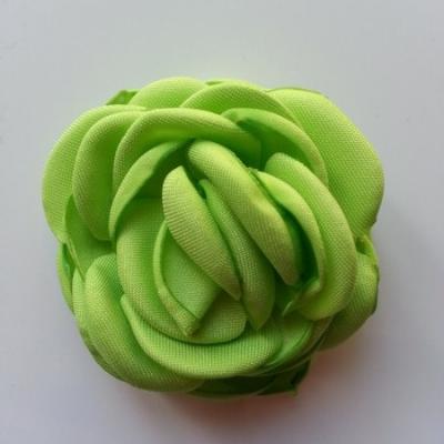 fleur satin de soie 50mm vert