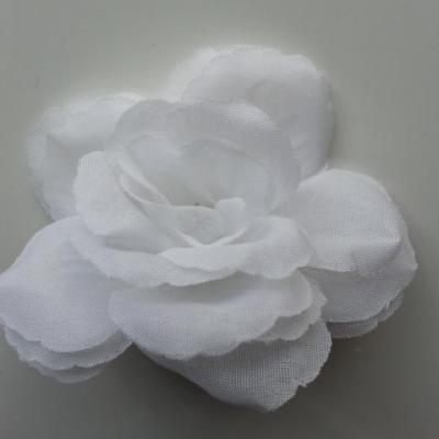 rose en tissu 70mm blanc